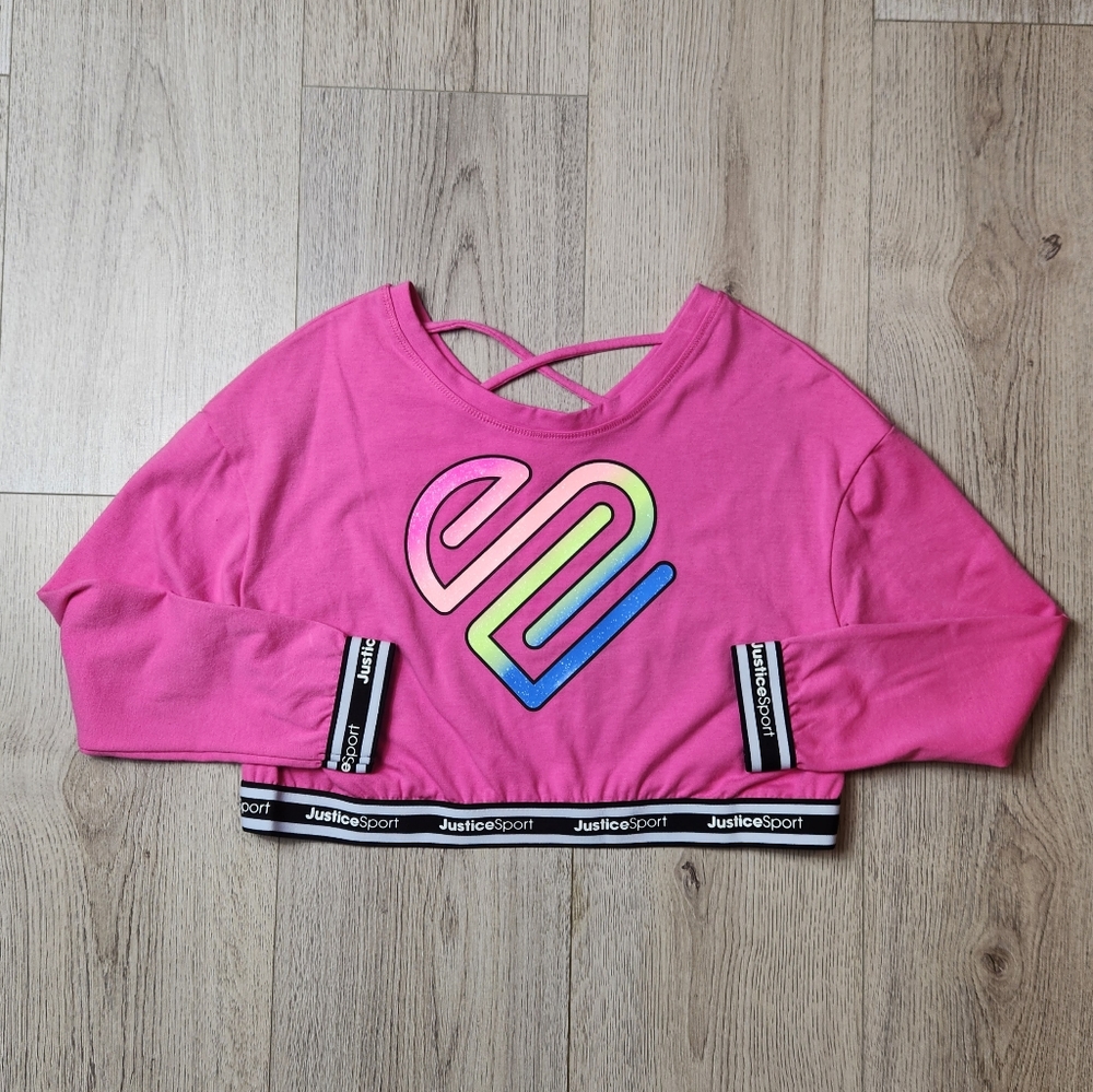 Justice e-Sport Kids Crop Tee Size 7/8